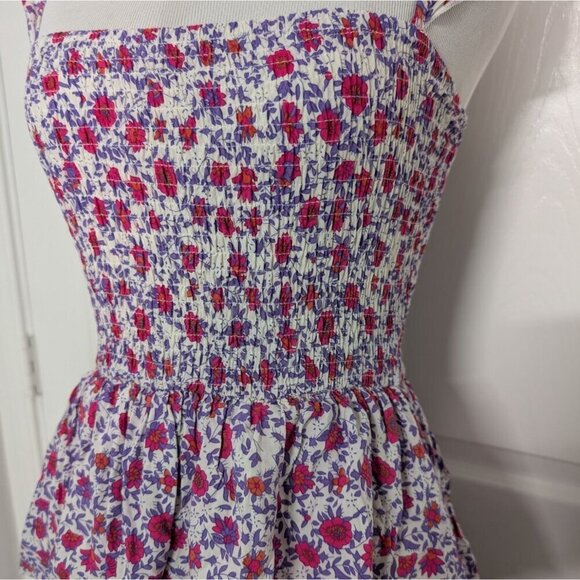Abel the Label Floral Maxi Dress Womens Size XS Purple Secret Romance Tiered - Picture 2 of 8